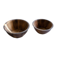 Carica l'immagine nel visualizzatore di Gallery, Due ciotole Satake Shiro in legno di acacia, vista laterale