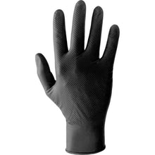 Carica l'immagine nel visualizzatore di Gallery, Guanti in nitrile neri ruvidi spessi, 50 Pezzi