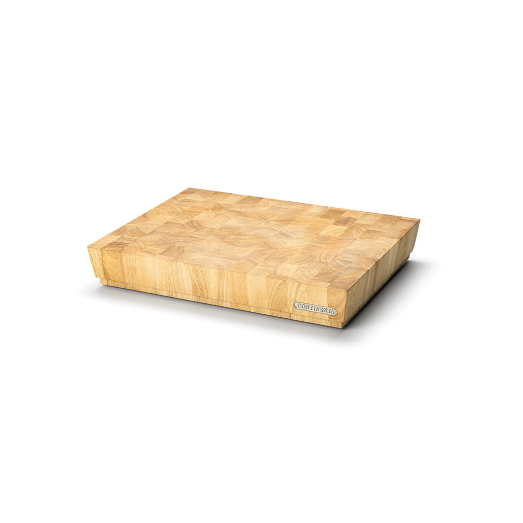 Tagliere a blocco grande in legno di caucciù 48 x 36 x 7,3 cm