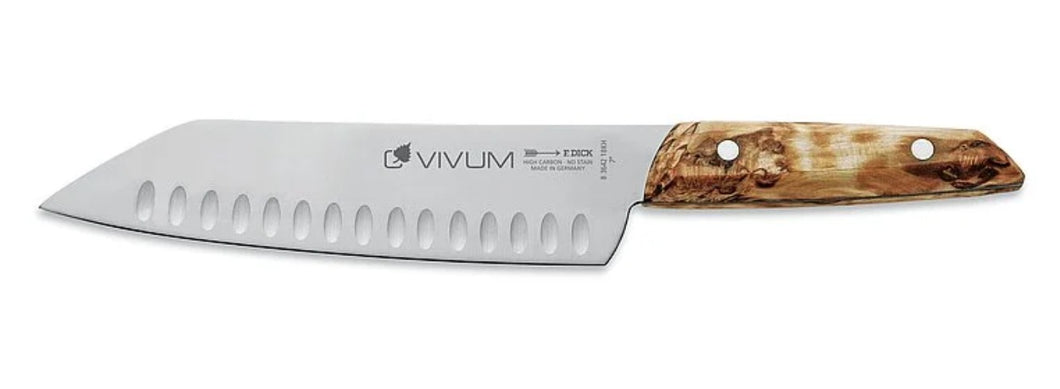 Coltello Fr. DICK Santoku lama alveolata Serie VIVUM 18 cm