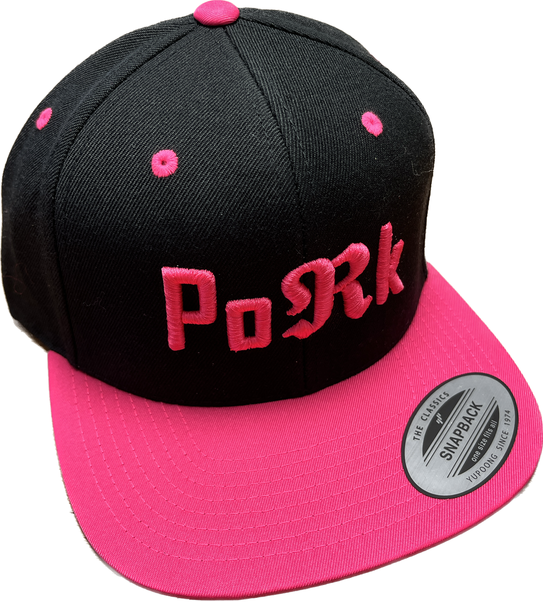Cappellino Snapback black & Pink Pork