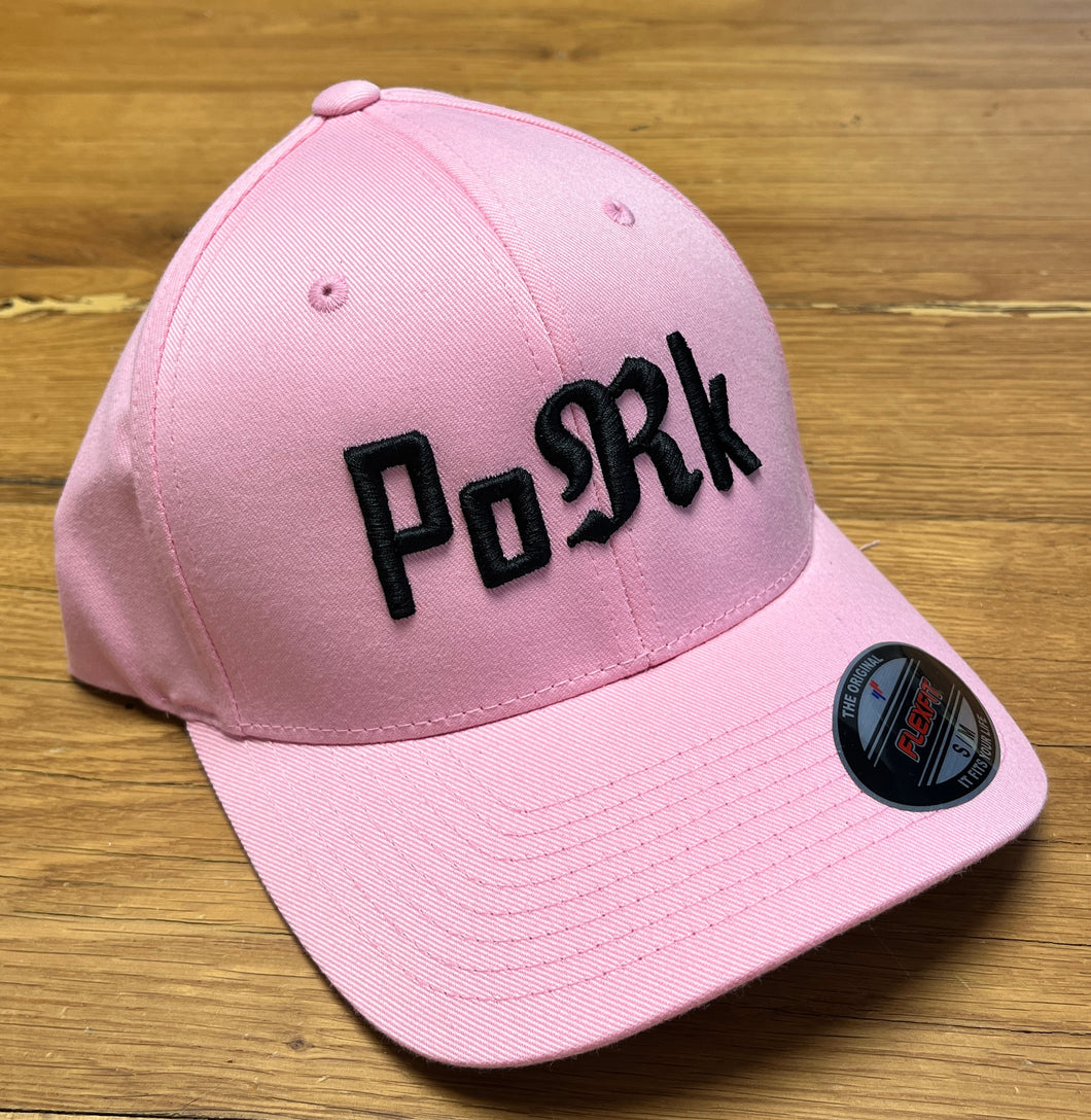 Cappellino da Baseball Flexfit rosa & black Pork, Tg. S/M