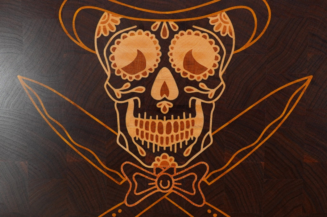 Tagliere in controfibra ProWoodCut 60 x 40 x 4 cm ca. Rinaldo's Skull - Made in Italy