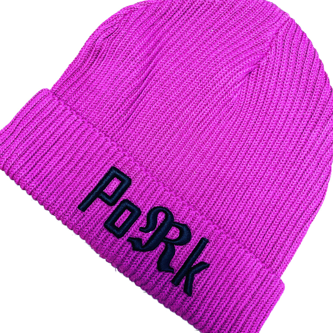 Berretto Beanie Pink & Black Rinaldos Pork